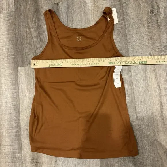 A New Day Women's Brown Casual Tank Top Size Xxl New With Tags, Fall, Winter - Picture 6 of 8